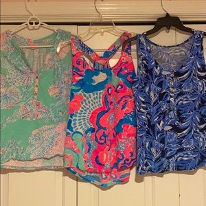 Lilly Pulitzer Women’s tops size medium (bundle)